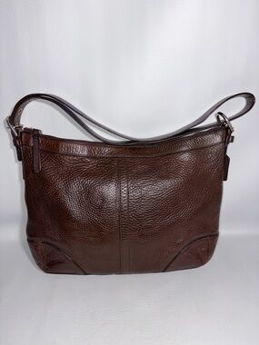 Coach Felicia F12323 Pebbled Brown Leather Bag 2008